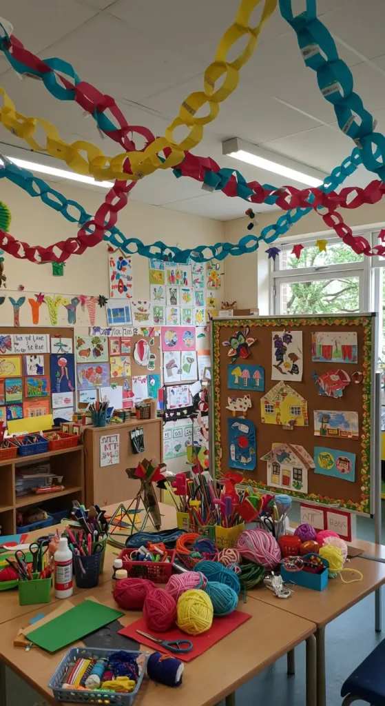 10 Craft Ideas For School 5 4. DIY Paper Chain Decorations