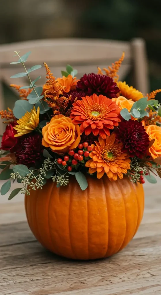 11 Thanksgiving Craft For Adults 5 4. DIY Pumpkin Centerpiece