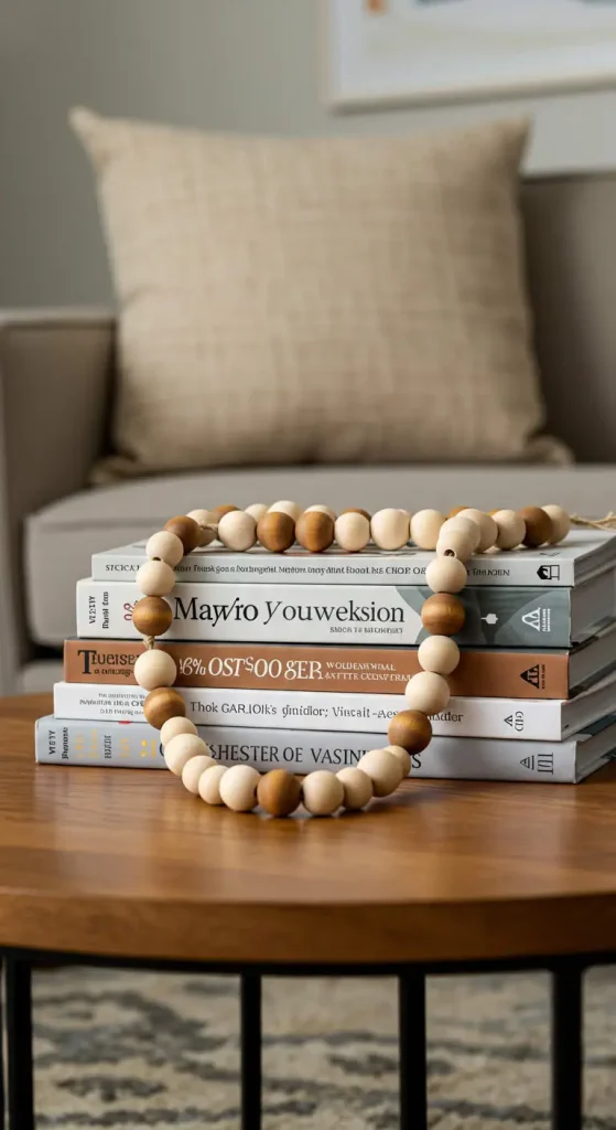 9 Craft Ideas For Adults Easy 5 4. DIY Wooden Bead Garland