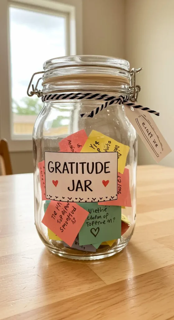 13 Easy Craft Ideas 5 4. Gratitude Jar