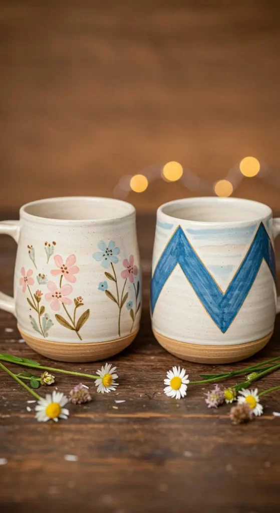 11 Wedding Gift Handmade Craft Ideas 5 4. Handcrafted Ceramic Mugs