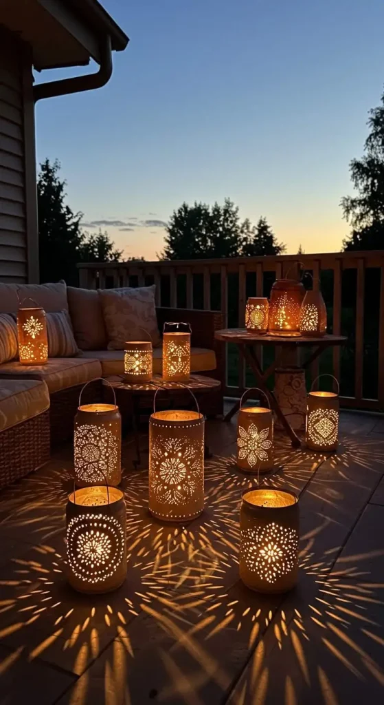 15 Waste Material Craft Ideas Creative 5 4. Tin Can Lanterns