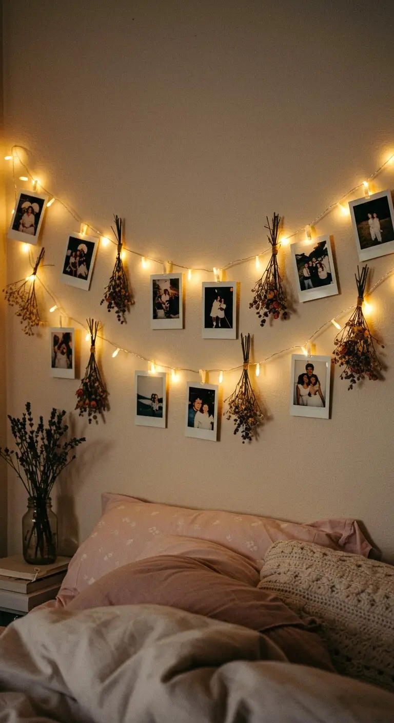 5. Aesthetic Polaroid Photo Garland