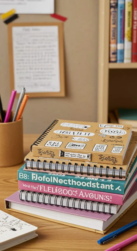 12 Craft Ideas For Teens At Home 6 5. DIY Aesthetic Notebook Covers