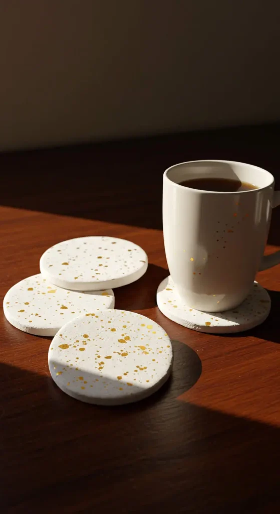 9 Clay Craft Ideas Air Dry 6 5. DIY Air-Dry Clay Coasters