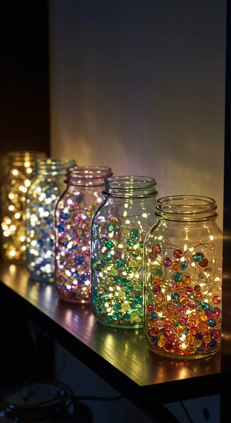 5. DIY Glass Jar Lanterns