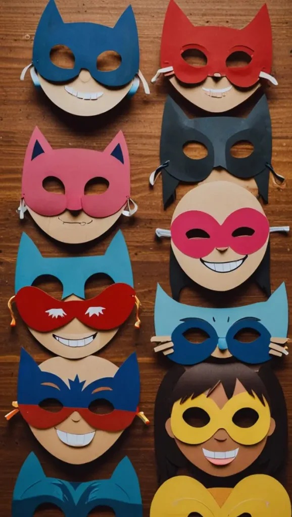 10 Craft Ideas For Kids Age 7 6 5. DIY Paper Plate Masks