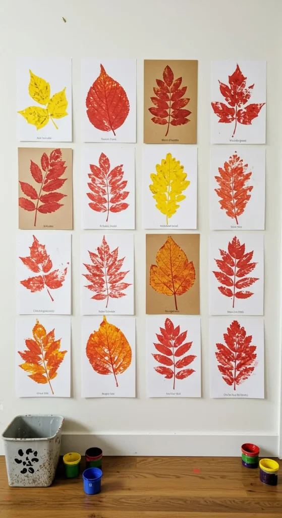 13 Thanksgiving Craft For Kids Elementary 6 5. Fall Leaf Stamping