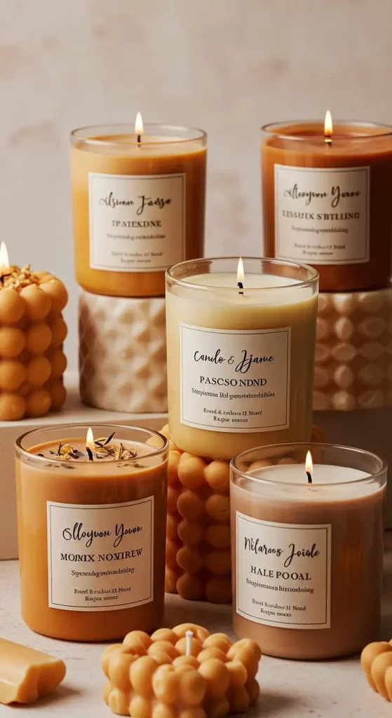 11 Wedding Gift Handmade Craft Ideas 6 5. Handmade Candles with Custom Scents