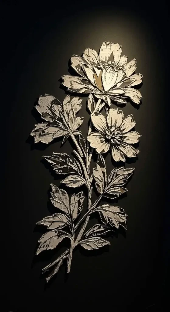 13 Waste Material Craft Ideas 6 5. Newspaper Wall Art