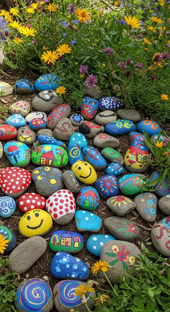 13 Simple Craft Ideas For Kids 6 5. Painted Rock Animals
