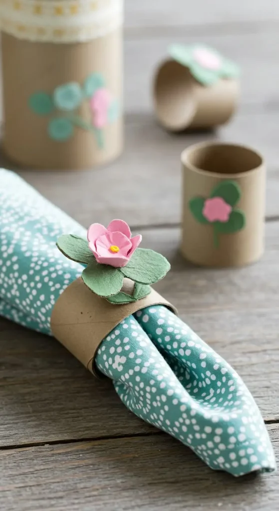 10 Craft Ideas For Paper Towel Rolls 6 5. Paper Towel Roll Napkin Rings