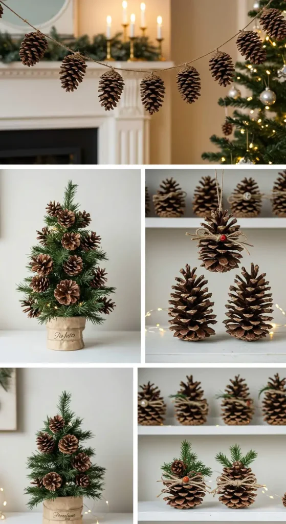 13 Easy Craft Ideas 6 5. Pinecone Decorations