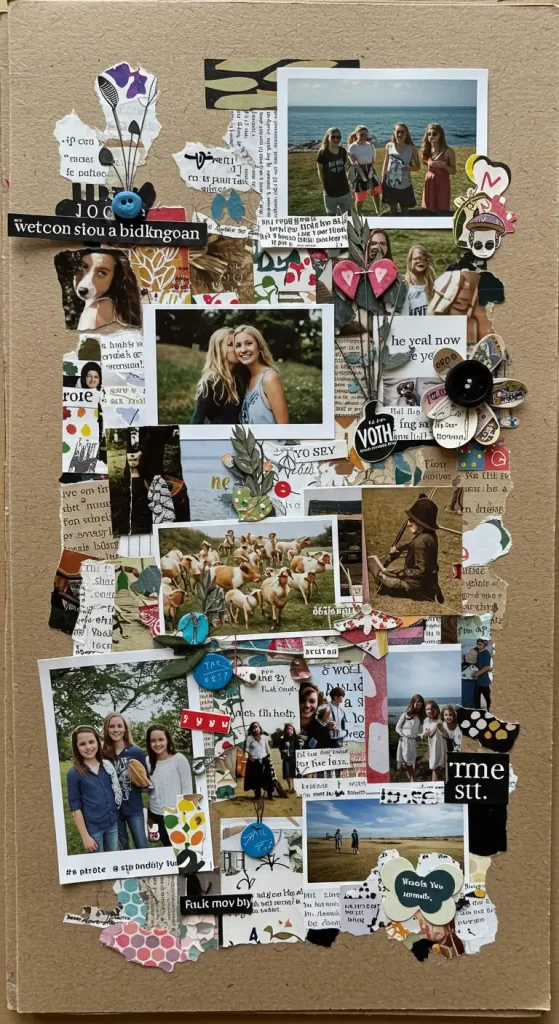 15 Simple Craft Ideas For Teens 6 5. Scrapbook Collage