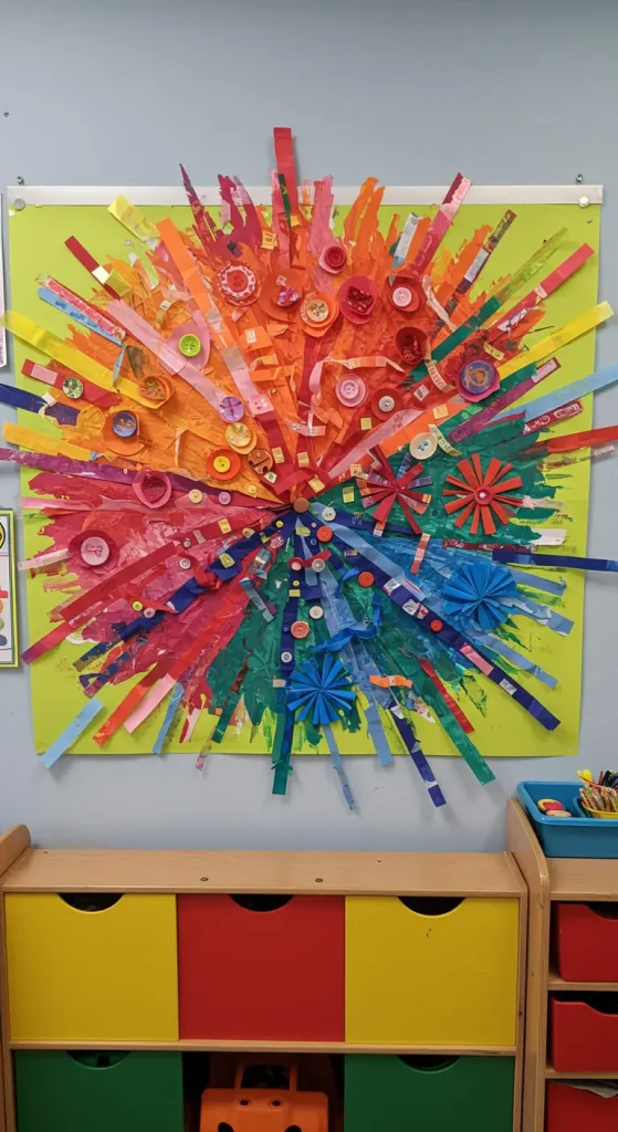 13 Easy Craft Ideas For Kids Preschool 6 5. Tissue Paper Collage