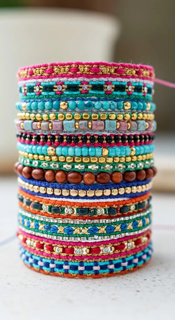 13 Easy Craft Ideas At Home 7 6. Beaded Bracelets