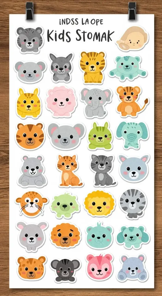 11 Craft Gift Ideas For Kids 7 6. Custom Stickers