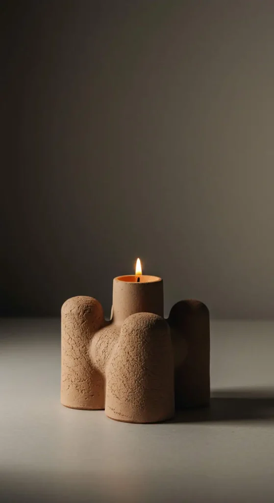 9 Clay Craft Ideas Air Dry 7 6. DIY Air-Dry Clay Candle Holders