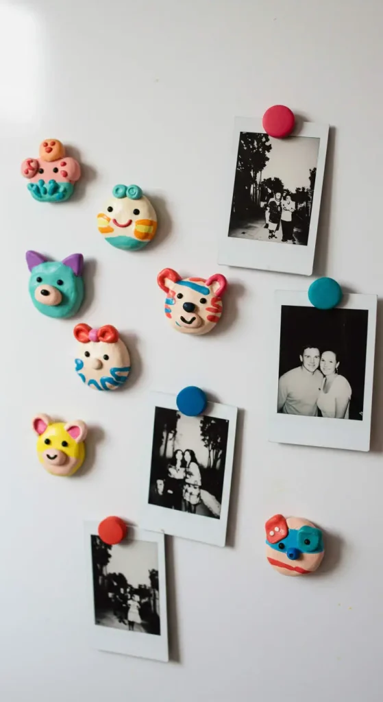 11 Clay Craft Ideas Easy 7 6. DIY Clay Magnets