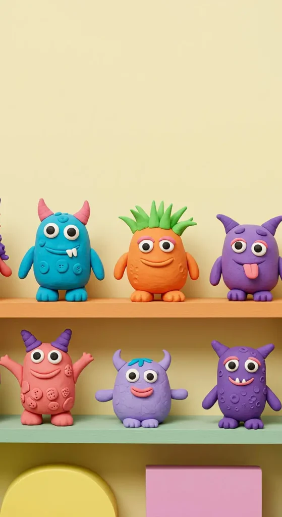 10 Craft Ideas For Kids Age 7 7 6. DIY Clay Monsters