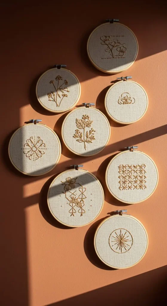 11 Aesthetic Craft Ideas for Wall 7 6. DIY Framed Fabric Wall Art