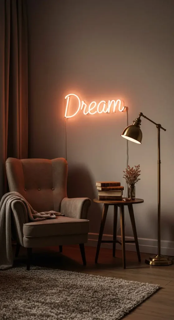10 Aesthetic Craft Ideas for Room Decor 7 6. DIY Neon Sign