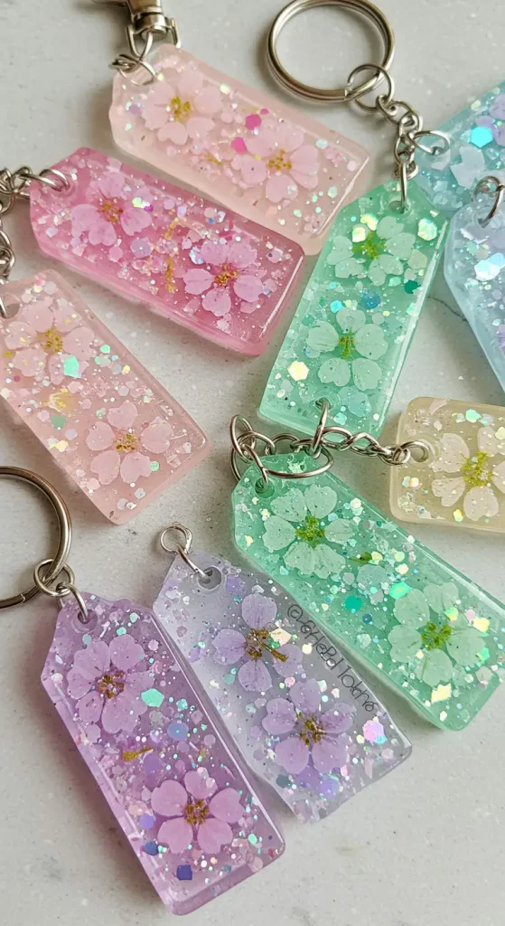 11 Craft Ideas For Teens Aesthetic 7 6. DIY Resin Keychains