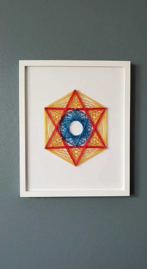 13 Simple Craft Ideas For Room Decor 7 6. Decorative String Art