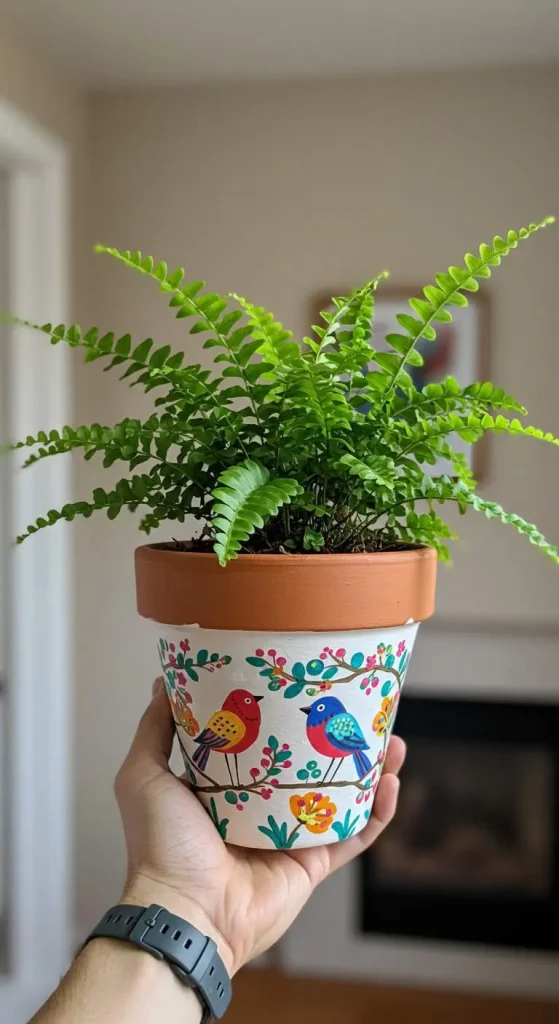 10 Craft Gift Ideas For Best Friend 7 6. Hand-Painted Flower Pots
