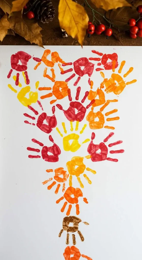 9 Fall Craft Ideas For School Age Kids 7 6. Handprint Trees