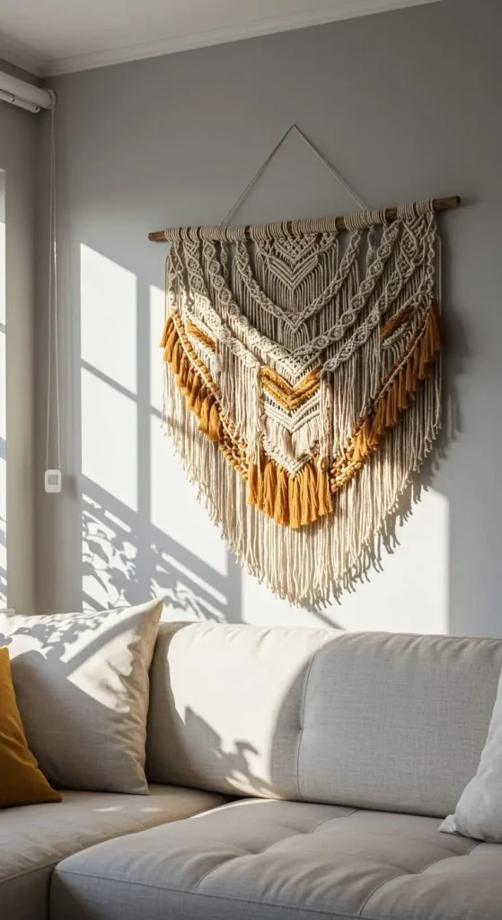 15 Simple Craft Ideas For Women 7 6. Macramé Wall Hanging
