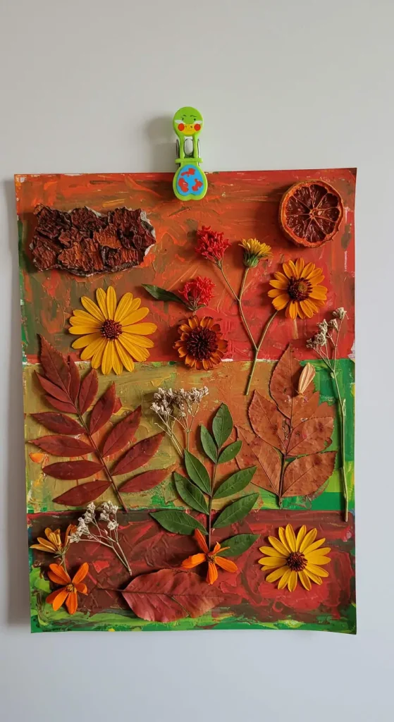 14 Easy Craft Ideas For Kids Creative 7 6. Nature Collage