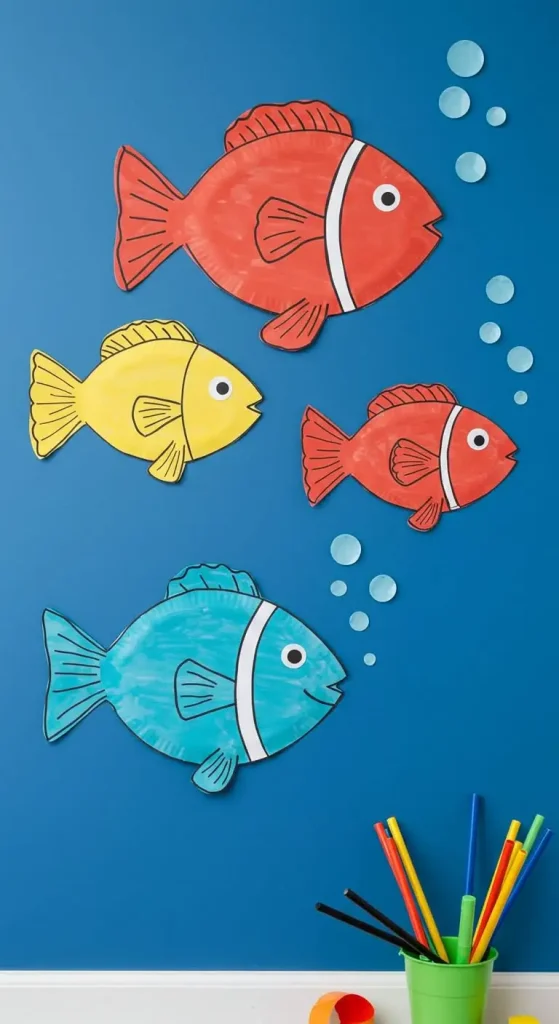 11 Craft Ideas For Paper Plates 7 6. Paper Plate Fish