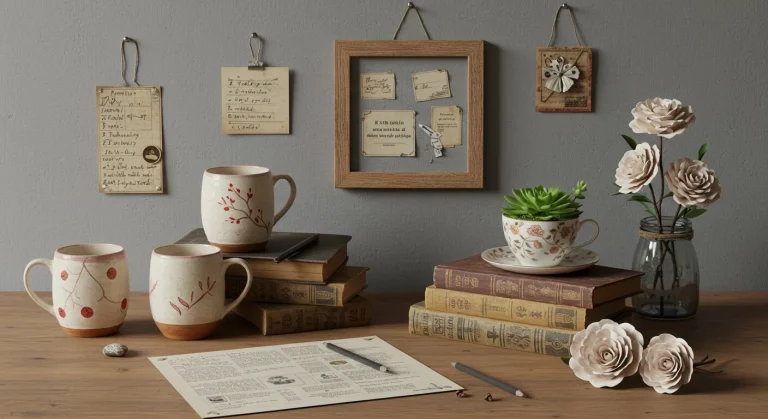Aesthetic Craft Ideas for Study Table
