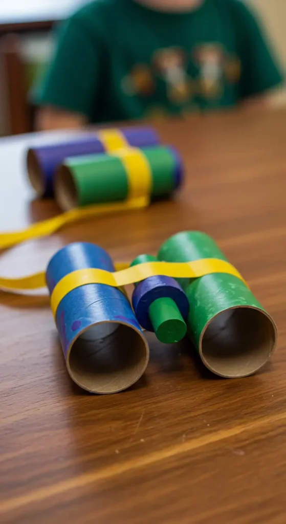 15 Easy Craft Ideas For Kids School 8 7. Cardboard Tube Binoculars