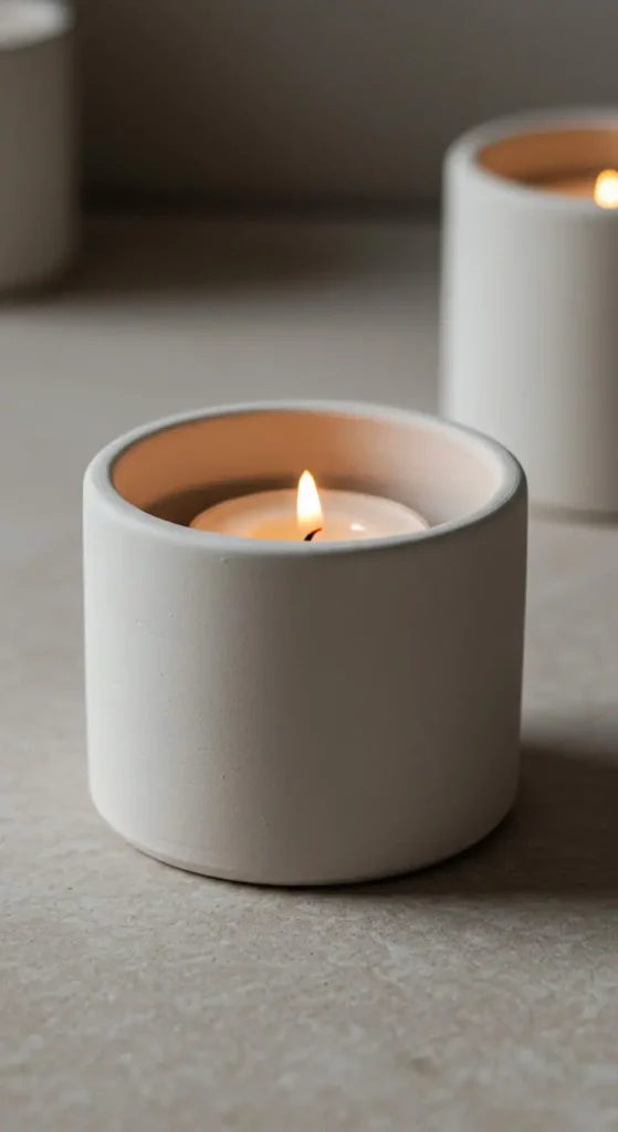 11 Clay Craft Ideas Easy 8 7. DIY Clay Candle Holders