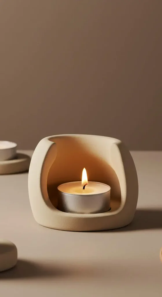 9 Clay Craft Ideas Aesthetic 8 7. DIY Clay Candle Holders