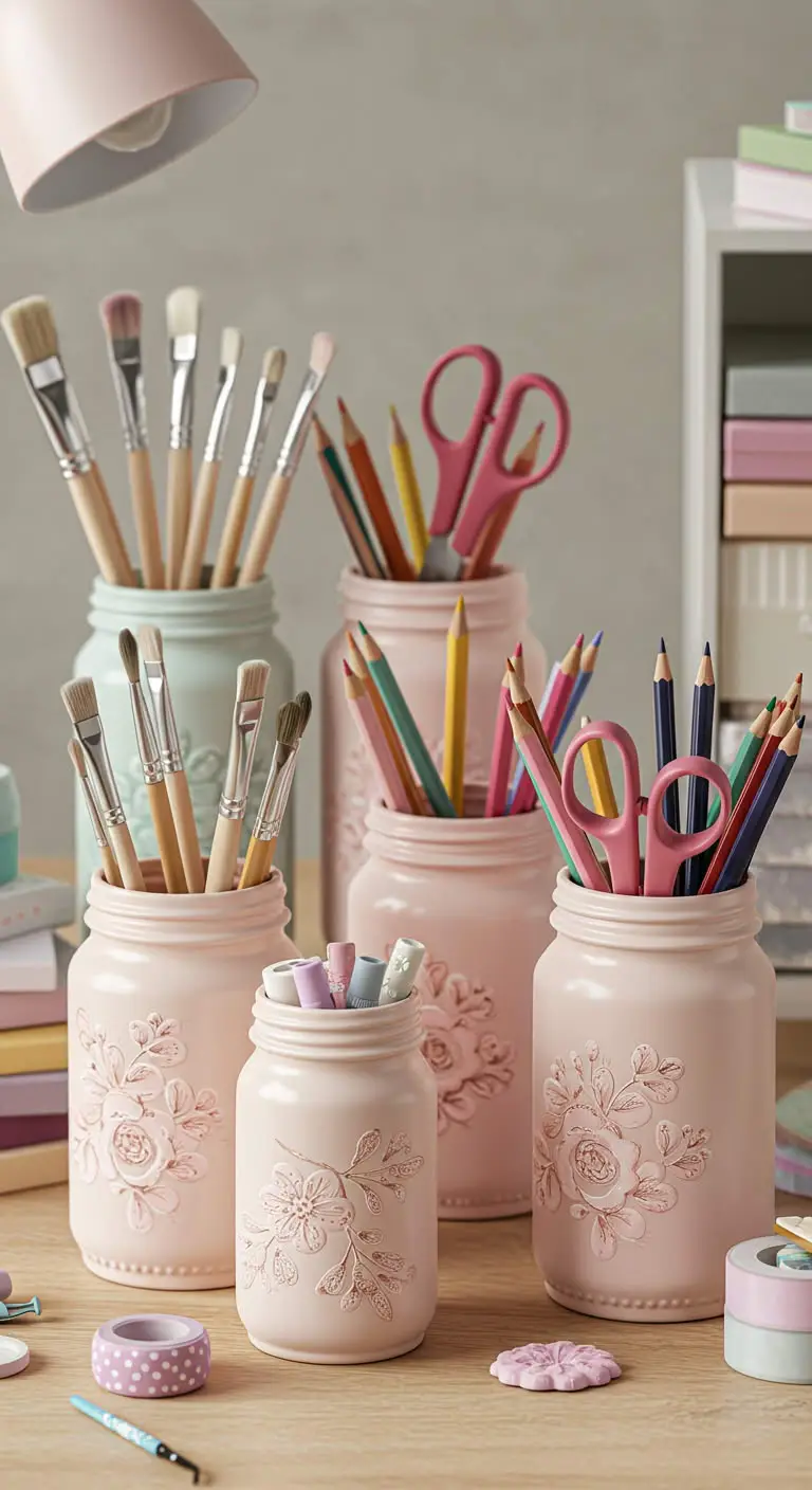 7. DIY Decorative Glass Jars