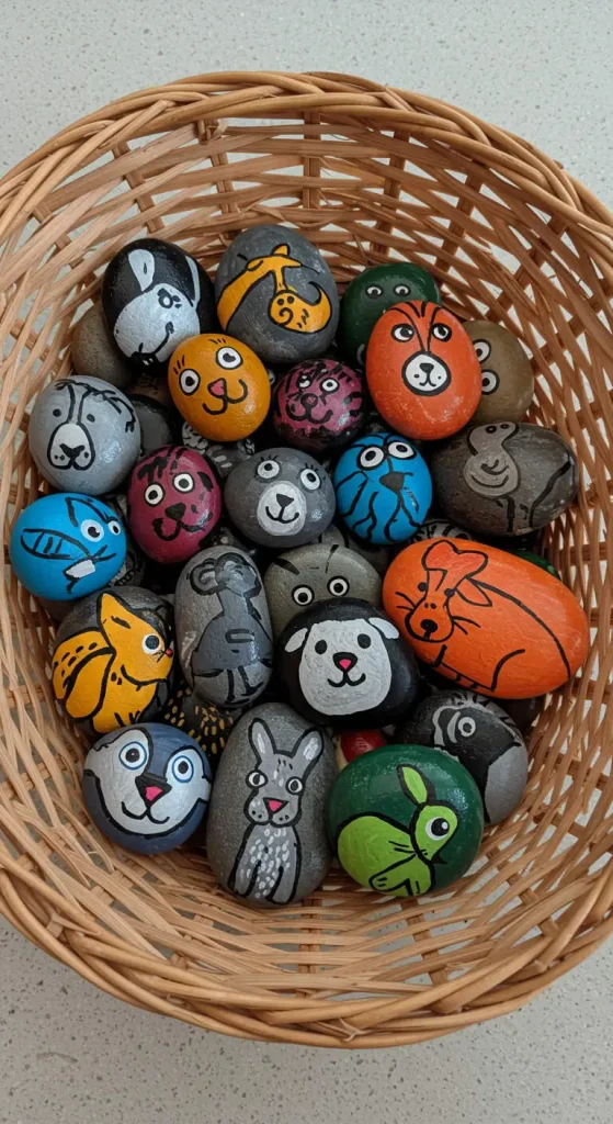 10 Craft Ideas for Kids Creative 8 7. DIY Painted Rock Animals