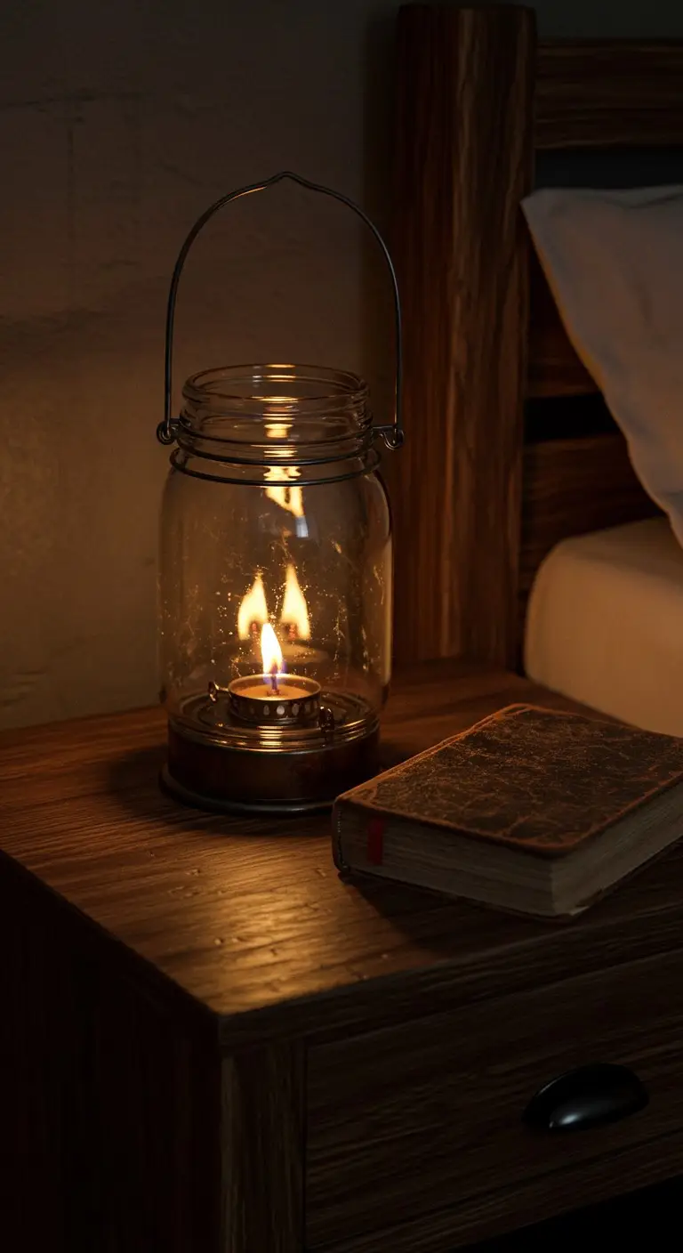 7. Decorative Glass Jar Lanterns