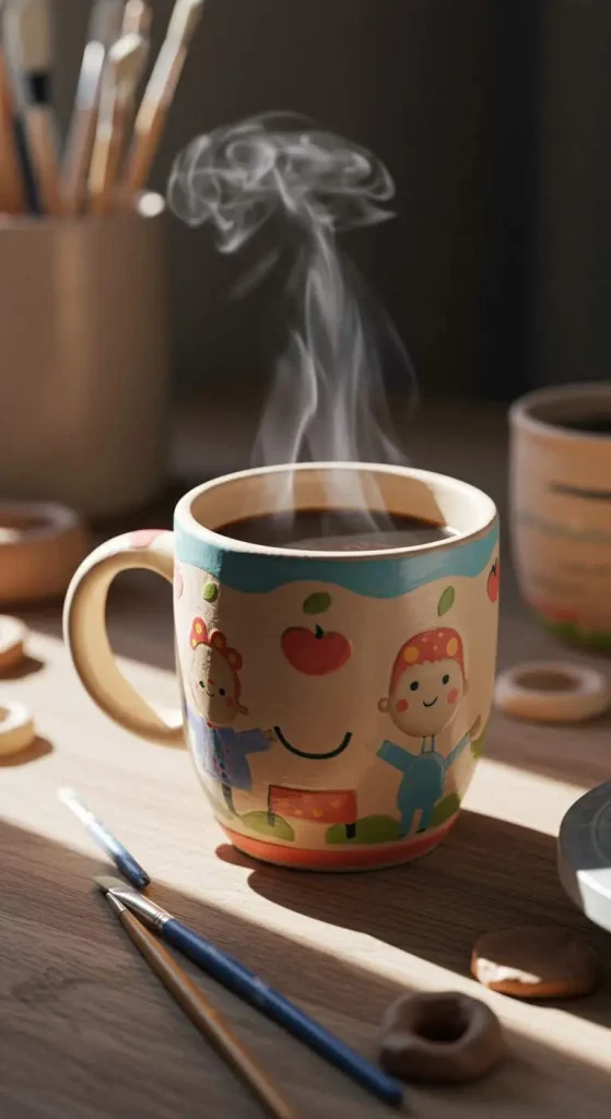 11 Friend Craft Ideas For Adults 8 7. Hand-Painted Mugs