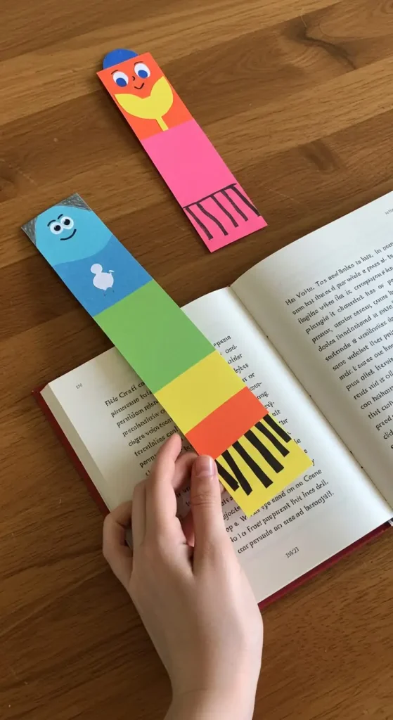 13 Craft Ideas For Kids With Paper 8 7. Paper Bookmark
