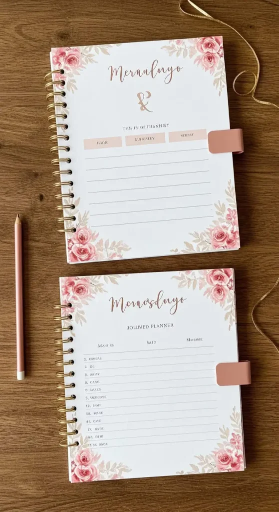 11 Wedding Gift Handmade Craft Ideas 8 7. Personalized Wedding Planners