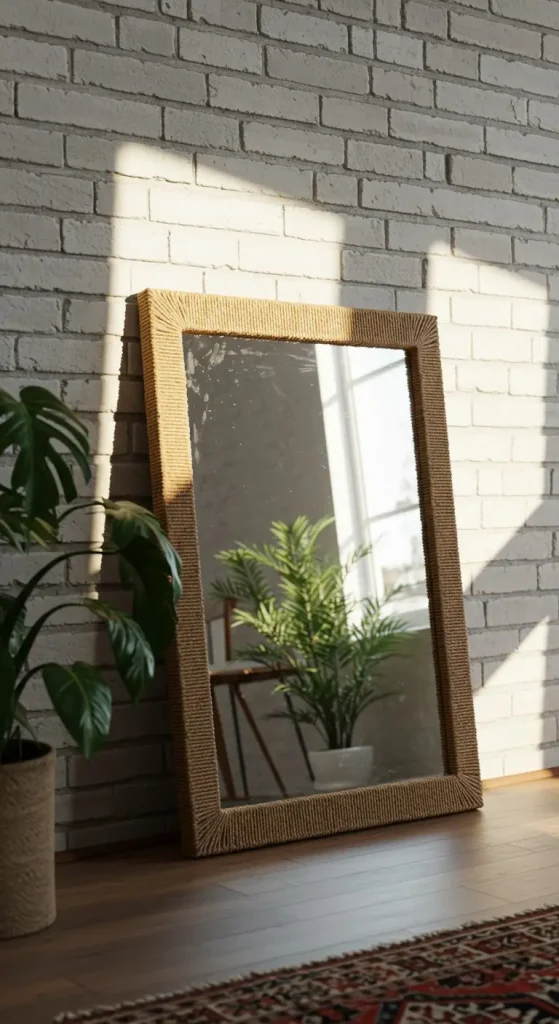 10 Aesthetic Craft Ideas for Room Decor 9 8. Aesthetic Mirror Frame Makeover