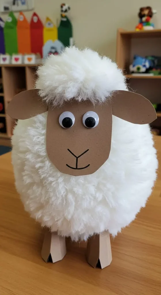 11 Thanksgiving Craft For Toddlers Daycare 9 8. Cotton Ball Sheep