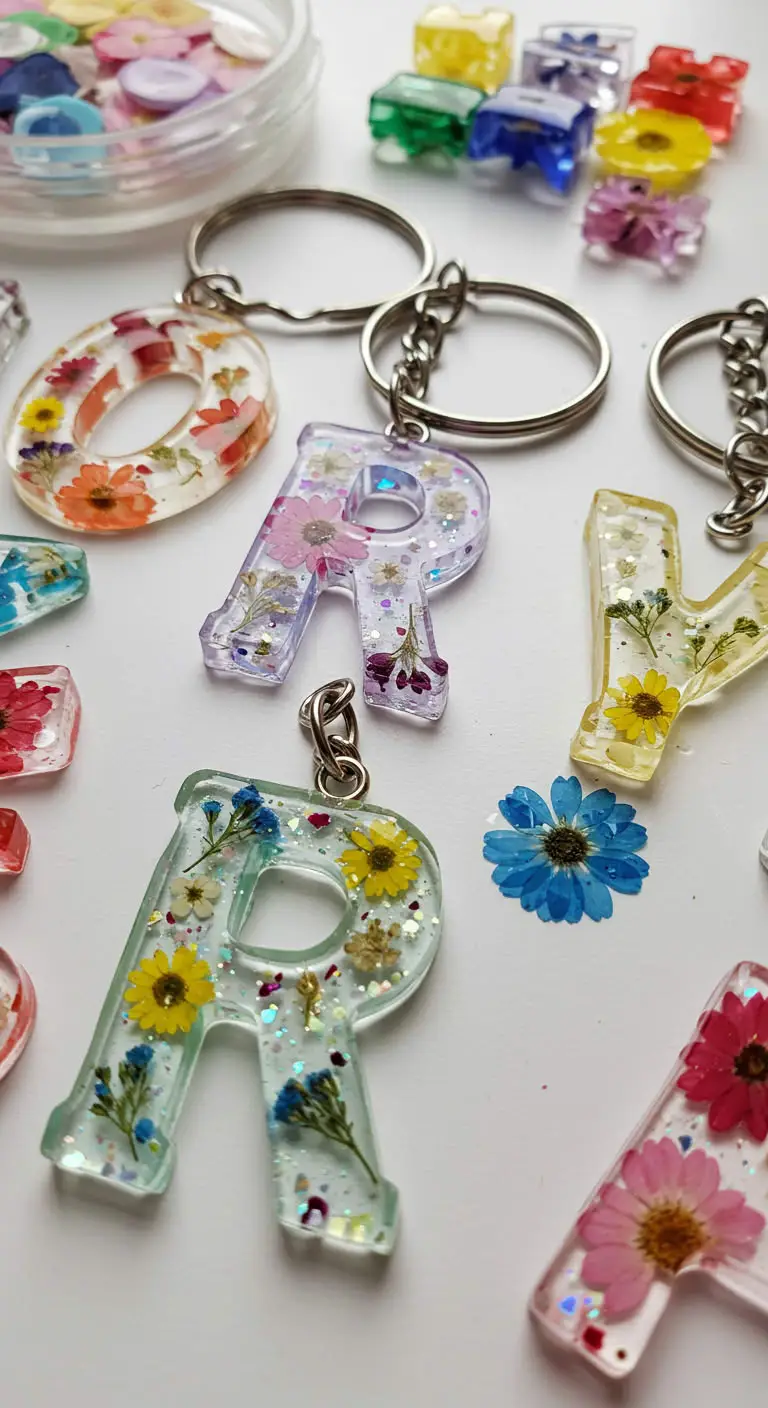 8. DIY Resin Keychains