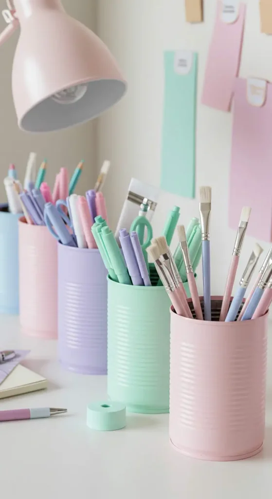 9 Craft Ideas for Adults Creative 9 8. DIY Upcycled Tin Can Holders