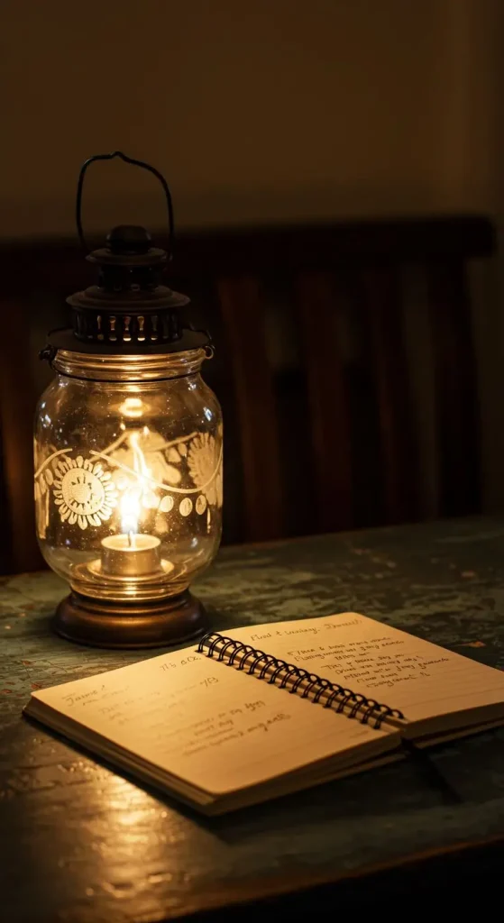 13 Aesthetic Craft Ideas for Study Table 9 8. Decorative Glass Jar Lanterns