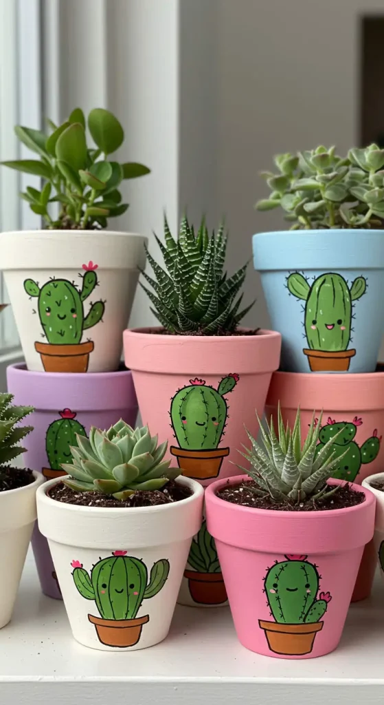 Craft Ideas for Adults To Sell: 11 DIY Crafts You Can Make 10 8. Hand-Painted Plant Pots