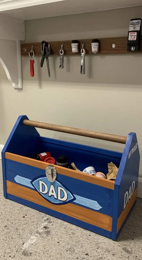 10 Craft Gift Ideas For Dad 9 8. Hand-Painted Toolbox